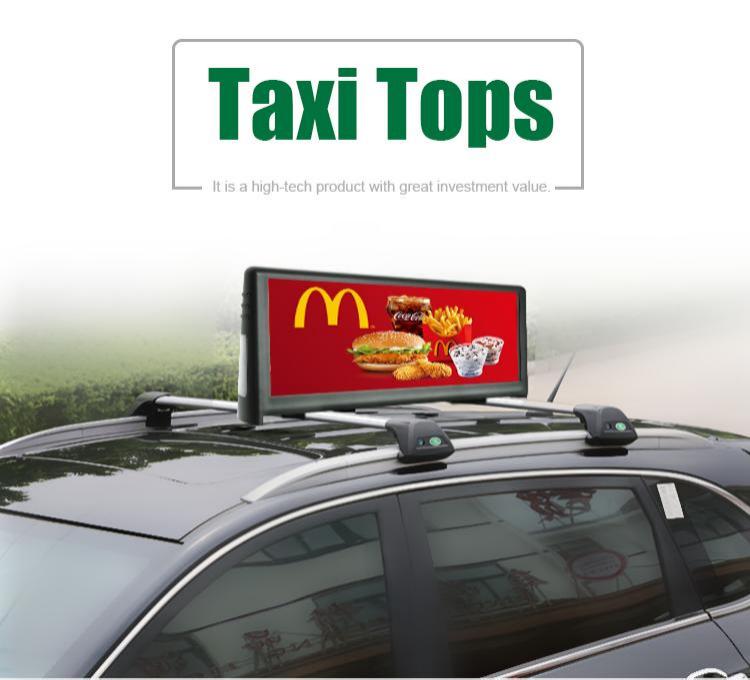 pantalla LED superior del taxi