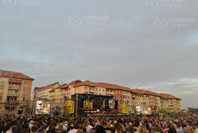 Rumania c-lite p4.81 pantalla led para concierto 108m2